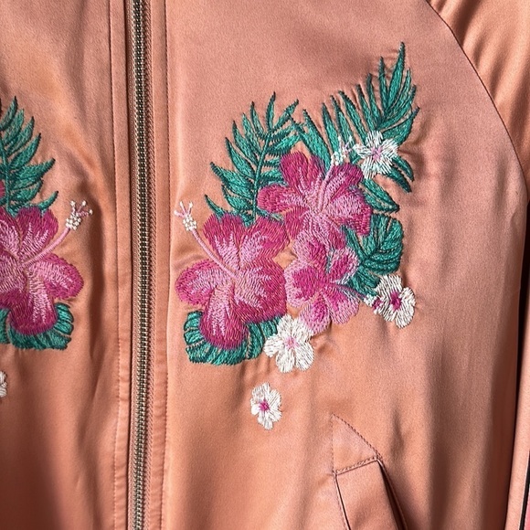MOSSIMO Embroidered Varsity Bomber Jacket - Picture 5 of 11